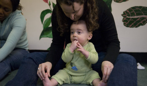 Ellynne Skove works with children in her classes at Families First in Brooklyn, New York on February 29, 2008. 

photographed by Angela Jimenez 
www.angelajimenezphotography.com